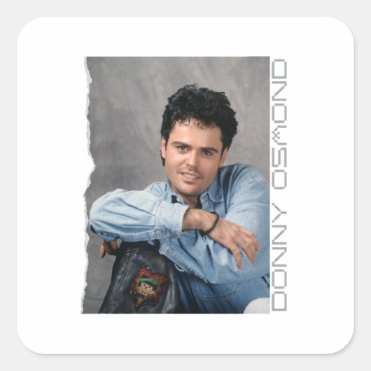 Donny Osmond Vierkante Sticker (Voorkant)
