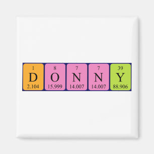 Donny periodieke table name magnet