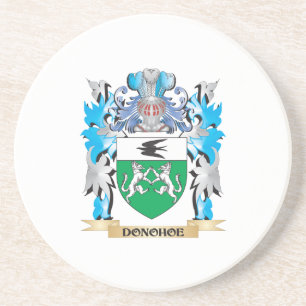 Donohoe Coat of Arms - Familie Crest Zandsteen Onderzetter