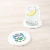 Donohoe Coat of Arms - Familie Crest Zandsteen Onderzetter (Zijkant)