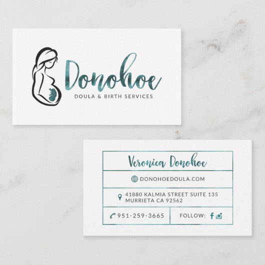 Donohoe Visitekaartje (Voorkant / Achterkant)