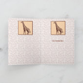 Donor Bedankt in Giraffe Print (Binnen)