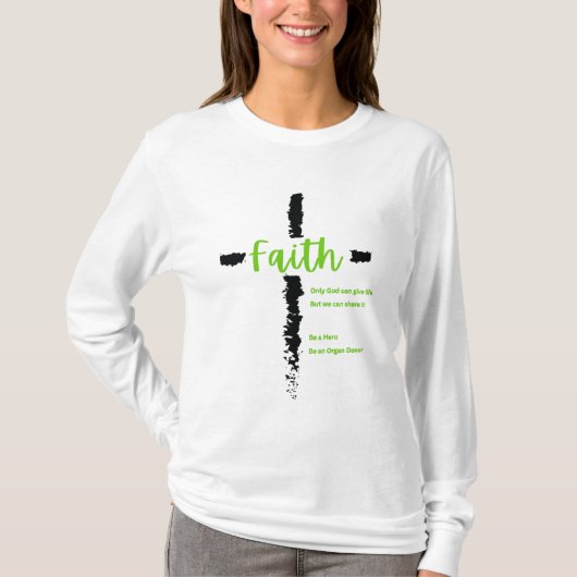 Donor Bewustzijn Held Steun Dankbaar Unisex T-shirt (Voorkant)