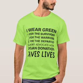 Donor Bewustzijn Trots Ondersteuning Dankbaar Unis T-shirt