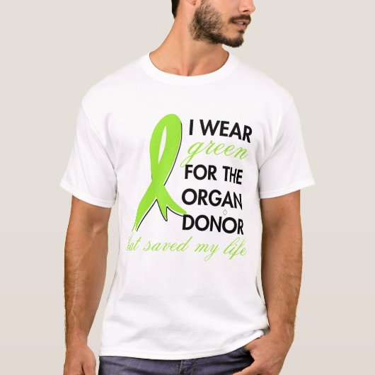 Donor Bewustzijn Trots Ondersteuning Dankbaar Unis T-shirt (Voorkant)
