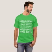 Donor Bewustzijn Trots Ondersteuning Dankbaar Unis T-shirt (Voorkant volledig)