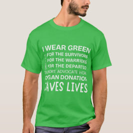Donor Bewustzijn Trots Ondersteuning Dankbaar Unis T-shirt