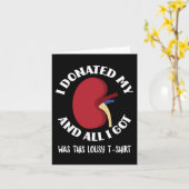 Donor Ik heb mijn nier gedoneerd en alles wat ik k Kaart (Gele Bloem)