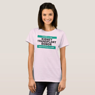Donor niertransplantatie - vrouwen t-shirt