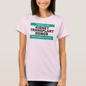 Donor niertransplantatie - vrouwen t-shirt (Voorkant)