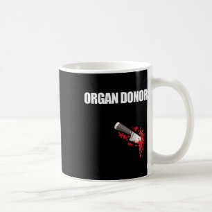 Donor plezier bloederige wond nier meme op rug 4 koffiemok