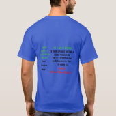 Donor Unisex Dark Basic T-shirt (Achterkant)