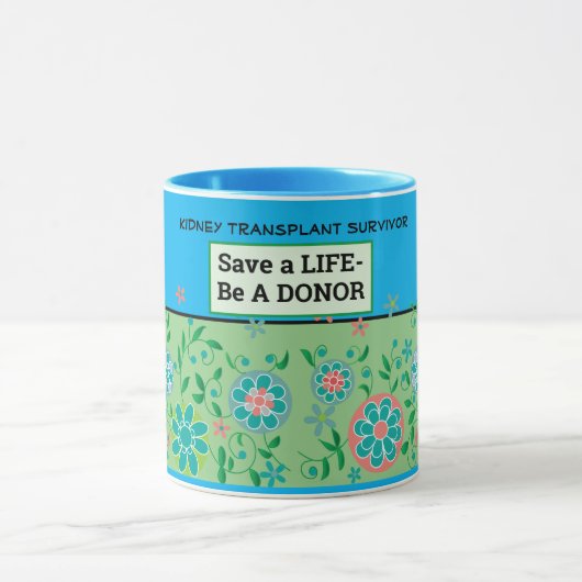  donorkoffie voor transplantatie mok (Midden)