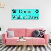 Donormuur van Paws Canvas (Insitu (Woonkamer))