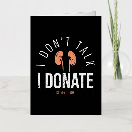 Donororgaantransplantatie bewustzijn folie wenskaart (Voorkant)