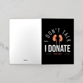 Donororgaantransplantatie bewustzijn folie wenskaart (Buiten Laag)