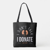 Donororgaantransplantatie bewustzijn tote bag (Achterkant)