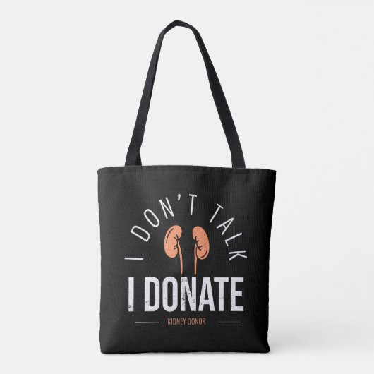 Donororgaantransplantatie bewustzijn tote bag (Achterkant)
