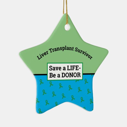  donororgaantransplantatie ster keramisch ornament (Rechts)
