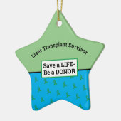  donororgaantransplantatie ster keramisch ornament (Links)
