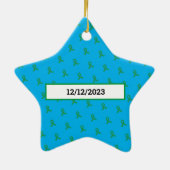  donororgaantransplantatie ster keramisch ornament (Achterkant)