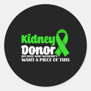 Donortransplantatie plezier krijgen goed chirurgie ronde sticker