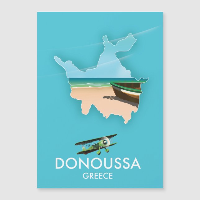 Donoussa Griekenland reis kaart (Voorkant)