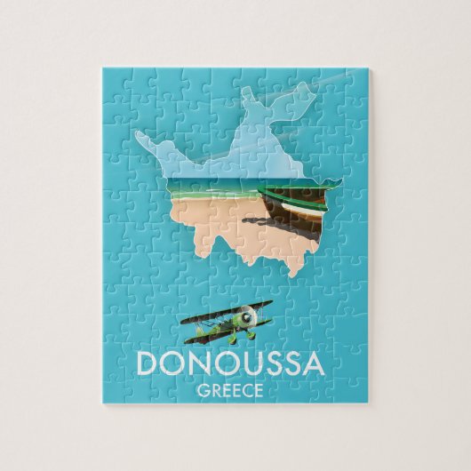 Donoussa Griekenland reiskaart Legpuzzel (Verticaal)