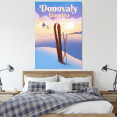 Donovaly Slovakia Ski poster. Canvas Afdruk (Insitu (Slaapkamer))