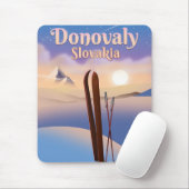 Donovaly Slowakije ski-poster. Muismat (Met muis)