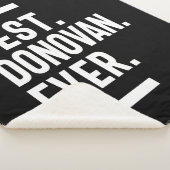 Donovan Persoonlijke naam Birthday Gift Sherpa Deken (3/4)