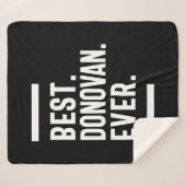 Donovan Persoonlijke naam Birthday Gift Sherpa Deken (Voorkant (horizontaal))