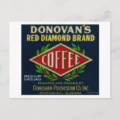 Donovan's Coffee LabelBirmingham, AL Briefkaart (Voorkant)