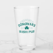 Donovan's Irish Pub Glas (Achterkant)