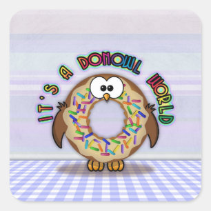 donowl sprinkles - vierkante sticker