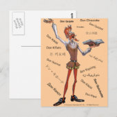 DONQUIXOTE IN VERTALING - 400 JAAR - Cervantes Briefkaart (Voorkant / Achterkant)