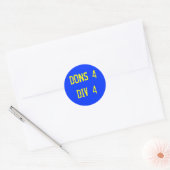 DONS4DIV4 RONDE STICKER (Envelop)