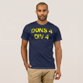 DONS 4 DIV 4 T-SHIRT (Voorkant volledig)