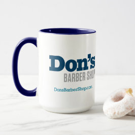 Don's Barber Shop - Blauwe Koffie Mok
