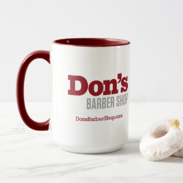Don's Barber Shop - Rode Logo Koffie Mok
