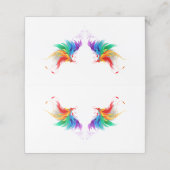 Dons Regenboogvleugels Afsprakenkaart (Buitenkant ongevouwen)
