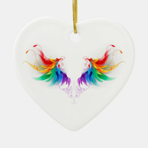 Dons Regenboogvleugels Keramisch Ornament