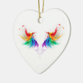 Dons Regenboogvleugels Keramisch Ornament (Links)