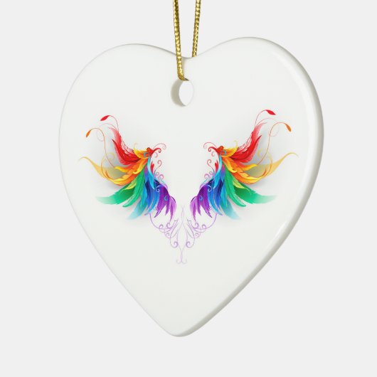 Dons Regenboogvleugels Keramisch Ornament (Links)
