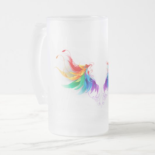 Dons Regenboogvleugels Matglas Bierpul (Voorkant links)
