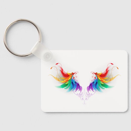 Dons Regenboogvleugels Sleutelhanger (Achterkant)