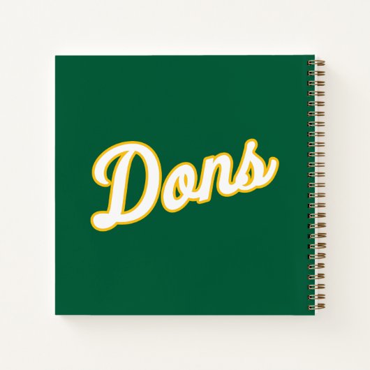 Dons Script Lettertype Notitieboek (Achterkant)