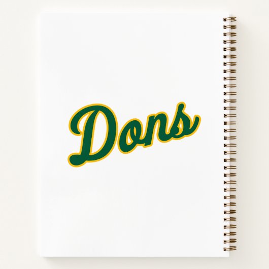 Dons Script Lettertype Notitieboek (Achterkant)