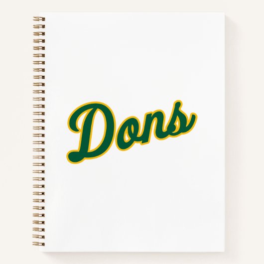 Dons Script Lettertype Notitieboek (Voorkant)
