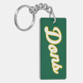 Dons Script Lettertype Sleutelhanger (Voorkant Links)